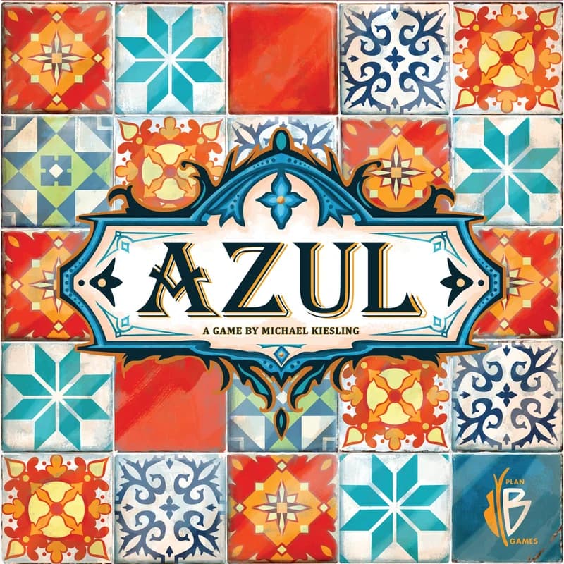 Boîte du jeu de société Azul, carreaux de faïence colorés